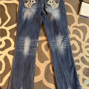 Embroidered Boot Cut Women's Jeans